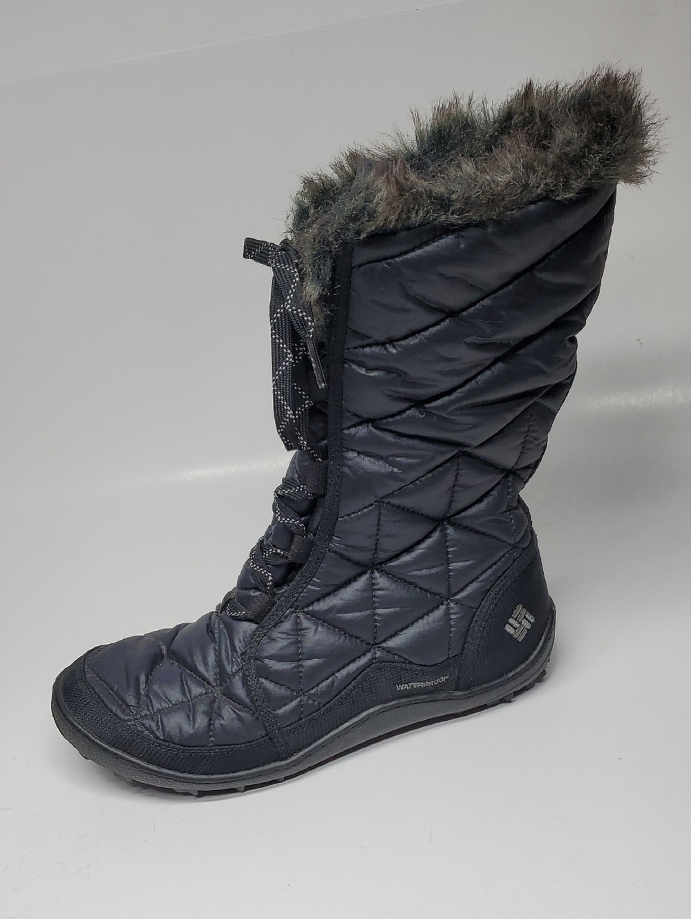 Columbia Omni Heat Omni Grip Winter Boots Quilted Faux Fur Insulated 200g Sz 9